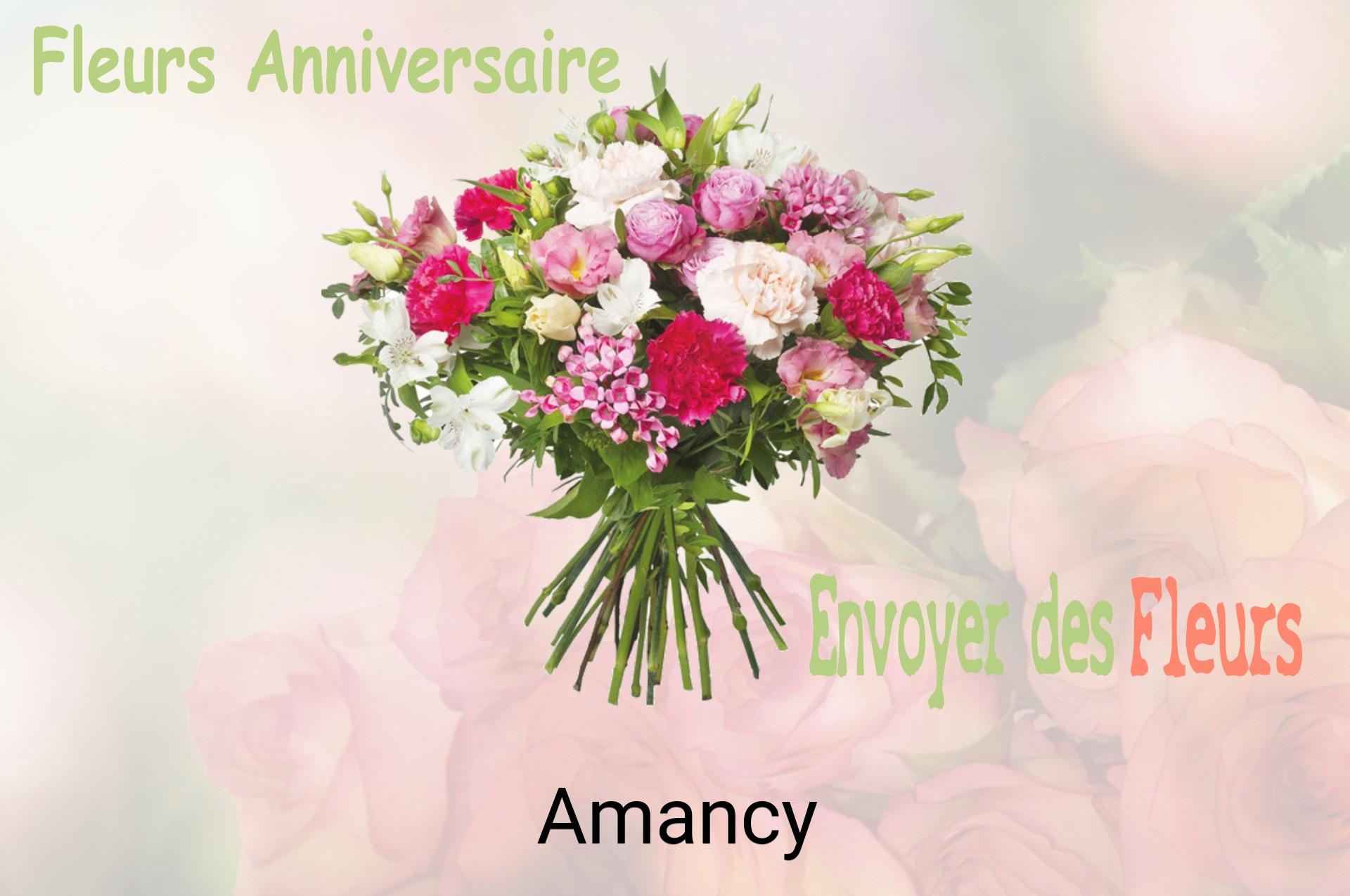Bouquet de fleurs d’anniversaire livré à Amancy