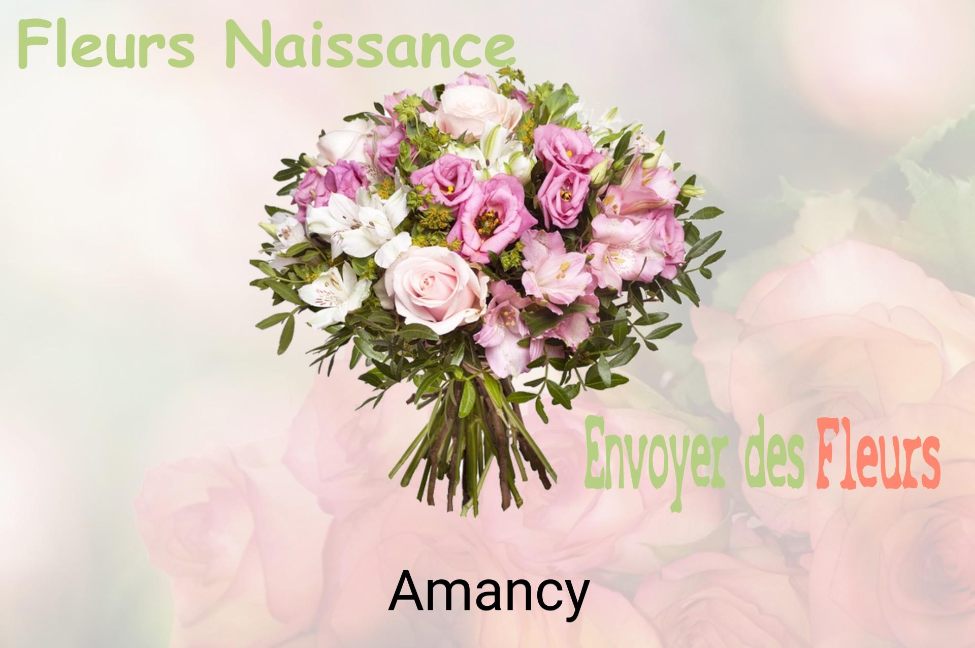 Bouquet de fleurs de naissance livré à Amancy